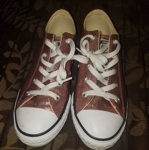 Converse - Pink Rose Coated Glitter